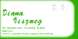 diana viszmeg business card